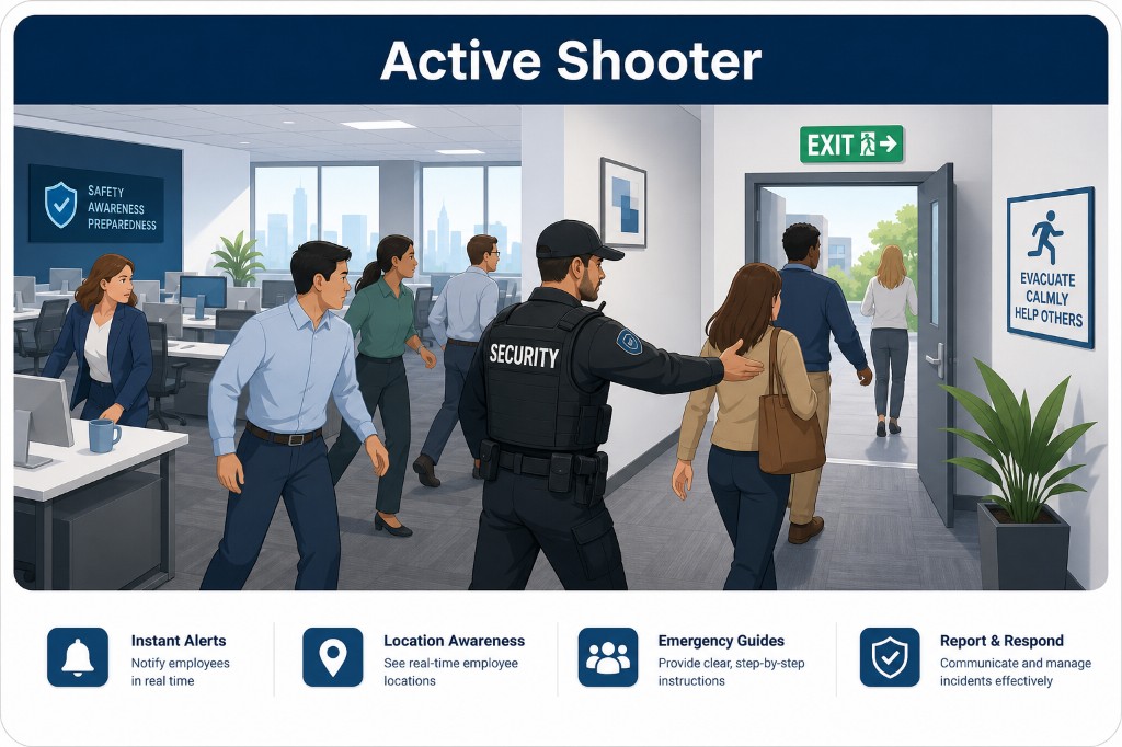 Active Shooter — emergency evacuation and incident response